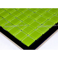 La fábrica de la fuente de China enquista el mosaico de cristal de los verdes de los productos para el azulejo de la piscina
